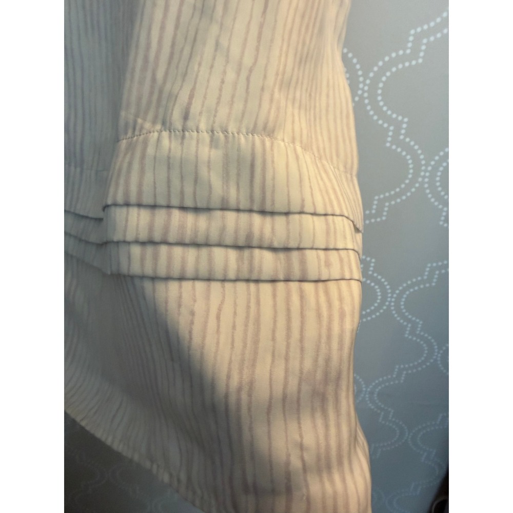 Gap Tank Top Striped Pintuck Pleated Hem XL - Picture 4 of 10